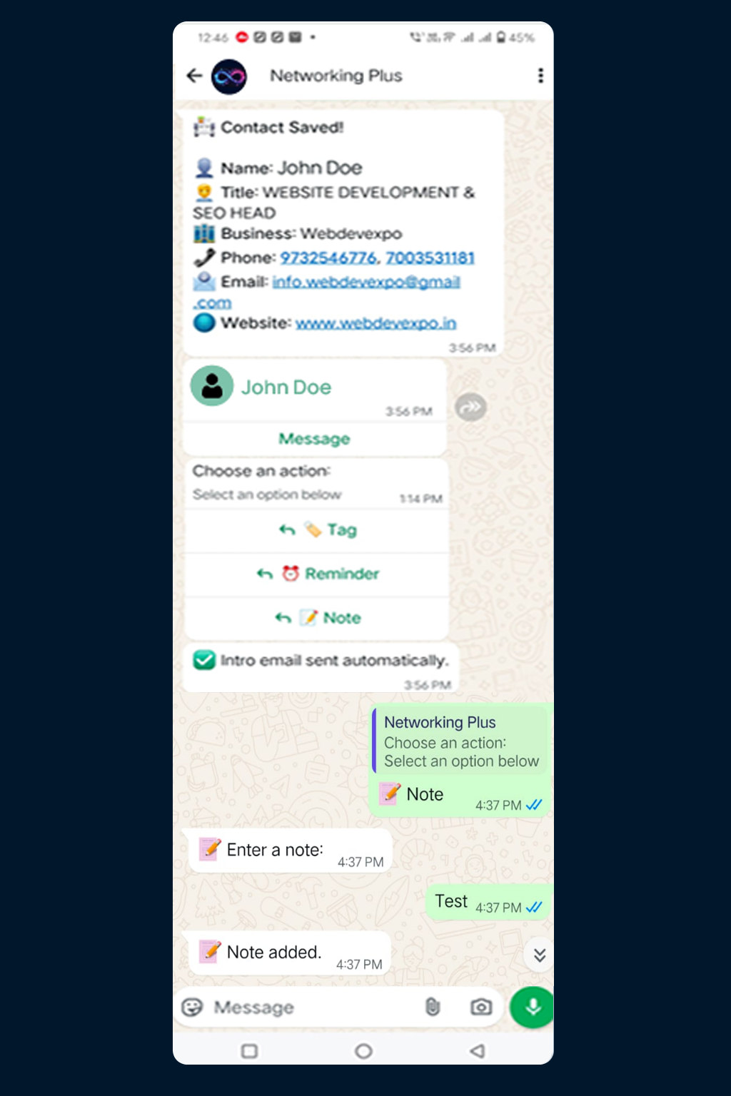 Instant VCF File Creation